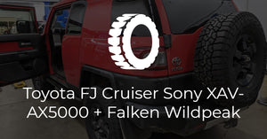 Toyota FJ Cruiser Sony XAV-AX5000 + Falken Wildpeak AT3W