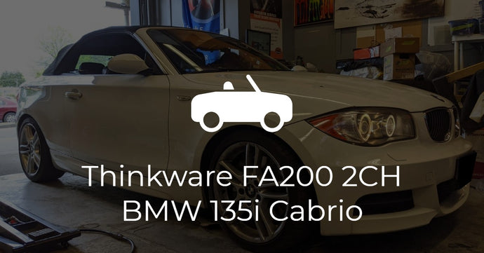 BMW 135i (E88) Cabrio Thinkware FA200 2CH Install