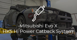 Mitsubishi Evo X HKS Hi Power Catback Exhaust
