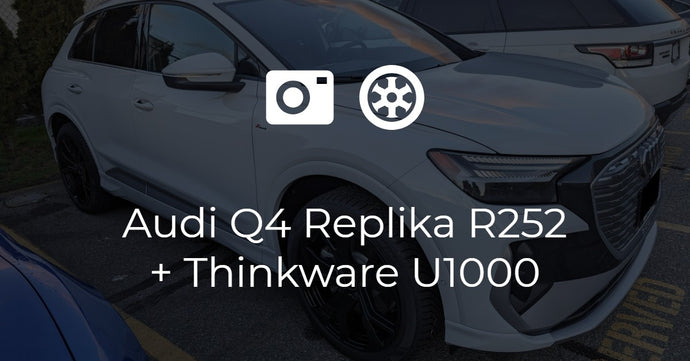Audi Q4 on Replika R252 + Thinkware U1000