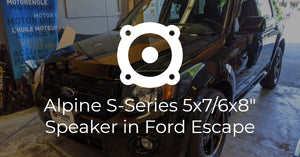 Ford Escape Alpine S 6x8" Coaxial Speaker Install