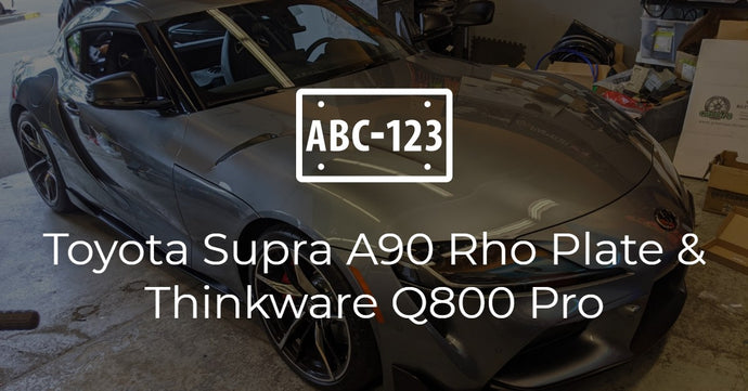 Toyota Supra Thinkware Q800 Pro + Rho Plate Install