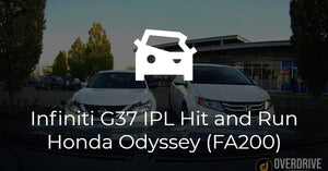 Infiniti G37 IPL Hit and Run by Honda Odyssey (Thinkware FA200)
