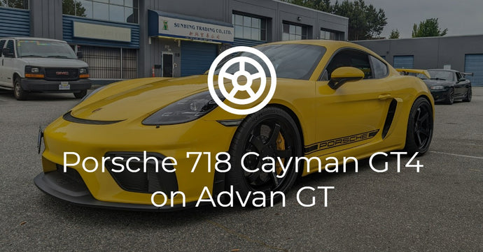 Porsche 718 Cayman GT4 on Advan GT