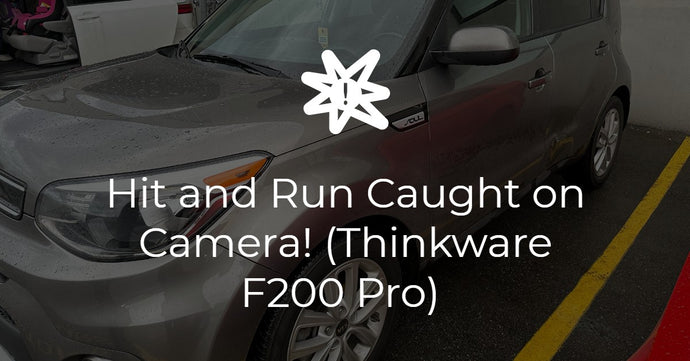 Hit and Run Caught on Camera! (Thinkware F200 Pro)