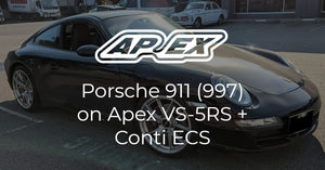 Porsche 911 (997) on Apex VS-5RS + Conti ECS