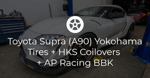 Toyota Supra (A90) Yokohama Tires + HKS Coilovers + AP Racing BBK