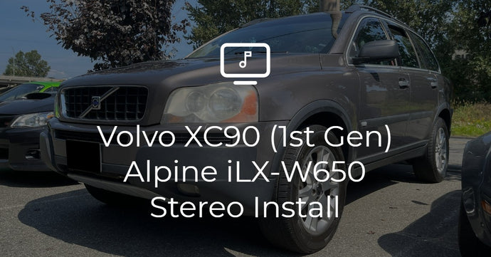 Volvo XC90 (1st Gen) Alpine iLX-W650 Stereo Install