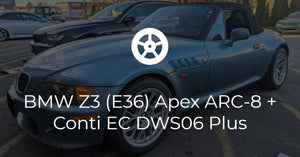 BMW Z3 Apex ARC-8 and Continental Tires