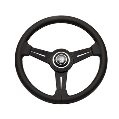 Nardi Classic 330mm Black Leather and Aluminum Steering Wheel - Overdrive Auto Tuning, Steering Wheels auto parts