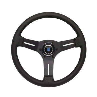 Nardi Deep Corn 330mm Black Perforated Leather and Grey Stitch Steering Wheel - Overdrive Auto Tuning, Steering Wheels auto parts