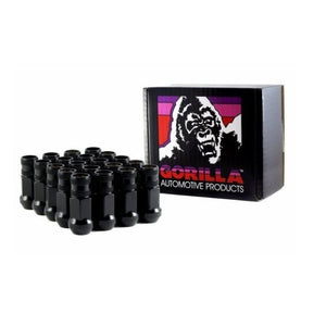 Gorilla Forged Steel Racing Black Lug Nuts - Overdrive Auto Tuning, Wheel Accessories auto parts