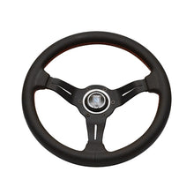 Nardi Deep Corn Sport Rally 330mm Black Perforated Leather and Red Stitch Steering Wheel - Overdrive Auto Tuning, Steering Wheels auto parts