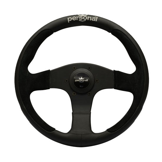 Personal Pole Position 330mm Silver Stitch Steering Wheel - Overdrive Auto Tuning, Steering Wheels auto parts