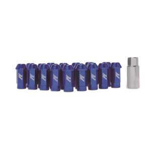 Mishimoto Aluminum Blue Locking Lug Nuts - Overdrive Auto Tuning, Wheel Accessories auto parts