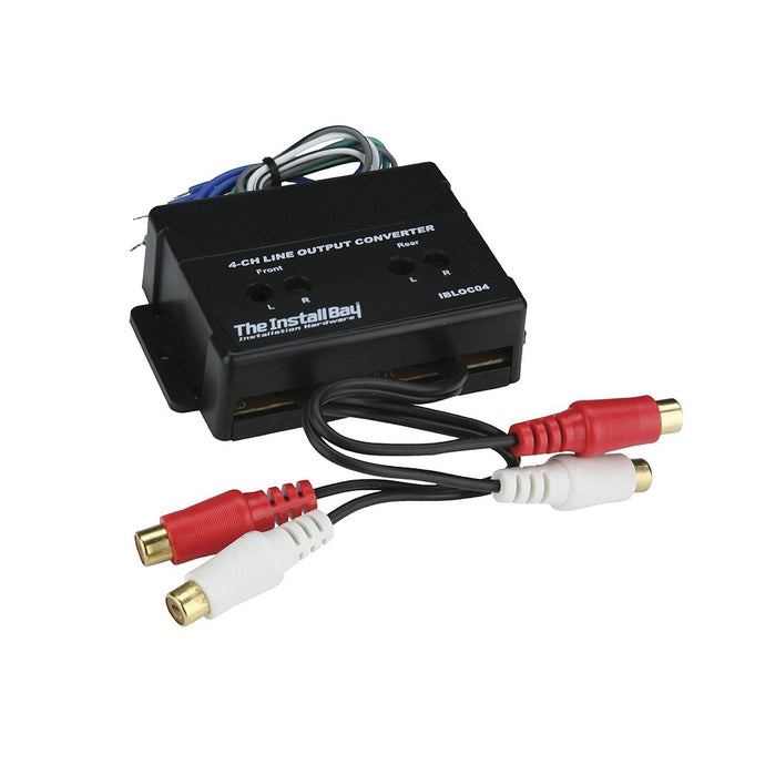 Install Bay 4-Channel 60W Adjustable Line Level Converter - Overdrive Auto Tuning, Car Audio auto parts