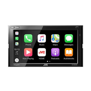 JVC KW-M845BW Receiver with CarPlay and Wireless Android Auto - Overdrive Auto Tuning, Car Audio auto parts