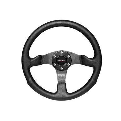 MOMO Competition Black Leather Steering Wheel - Overdrive Auto Tuning, Steering Wheels auto parts