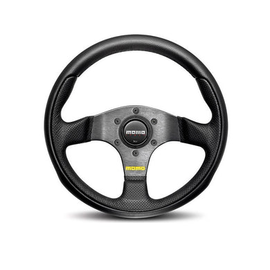 MOMO Team 300mm Black Leather Steering Wheel - Overdrive Auto Tuning, Steering Wheels auto parts