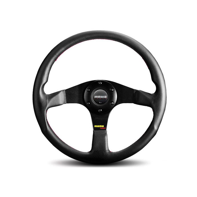 MOMO Tuner 320mm Black Leather Steering Wheel - Overdrive Auto Tuning, Steering Wheels auto parts