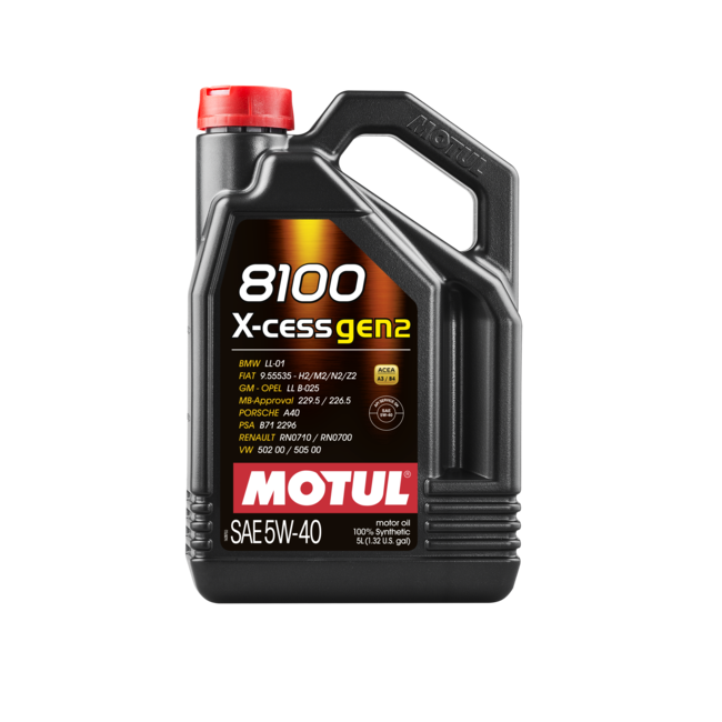 MOTUL 8100 X-Cess Gen 2 5W-40 Motor Oil