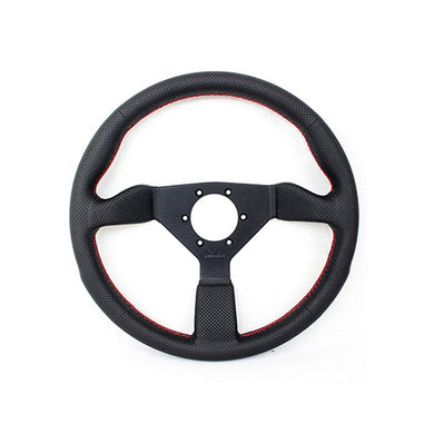 Personal Neo Grinta 350mm Perforated Leather Red Stitch Steering Wheel - Overdrive Auto Tuning, Steering Wheels auto parts