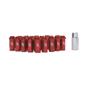 Mishimoto Aluminum Red Locking Lug Nuts - Overdrive Auto Tuning, Wheel Accessories auto parts