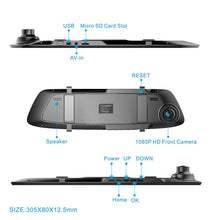 Rearview Mirror 2CH Dash Cam with Reverse Parking Camera - Overdrive Auto Tuning, Dash Cam auto parts