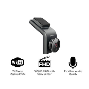 360 G300 Full HD WiFi Dash Cam