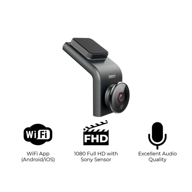 360 Degree 360 Dash Cam G300h Camera Hành Trình Qihoo 360 G300H